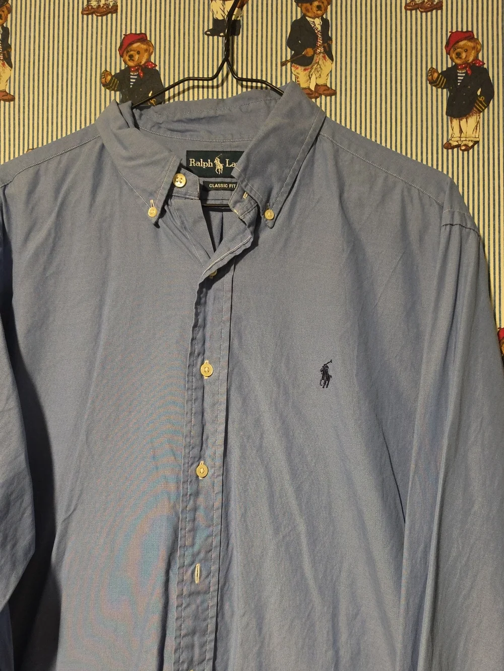 Ralph Lauren Classic Fit Button-Down Oxford Shirt - Light Blue 16 34/35